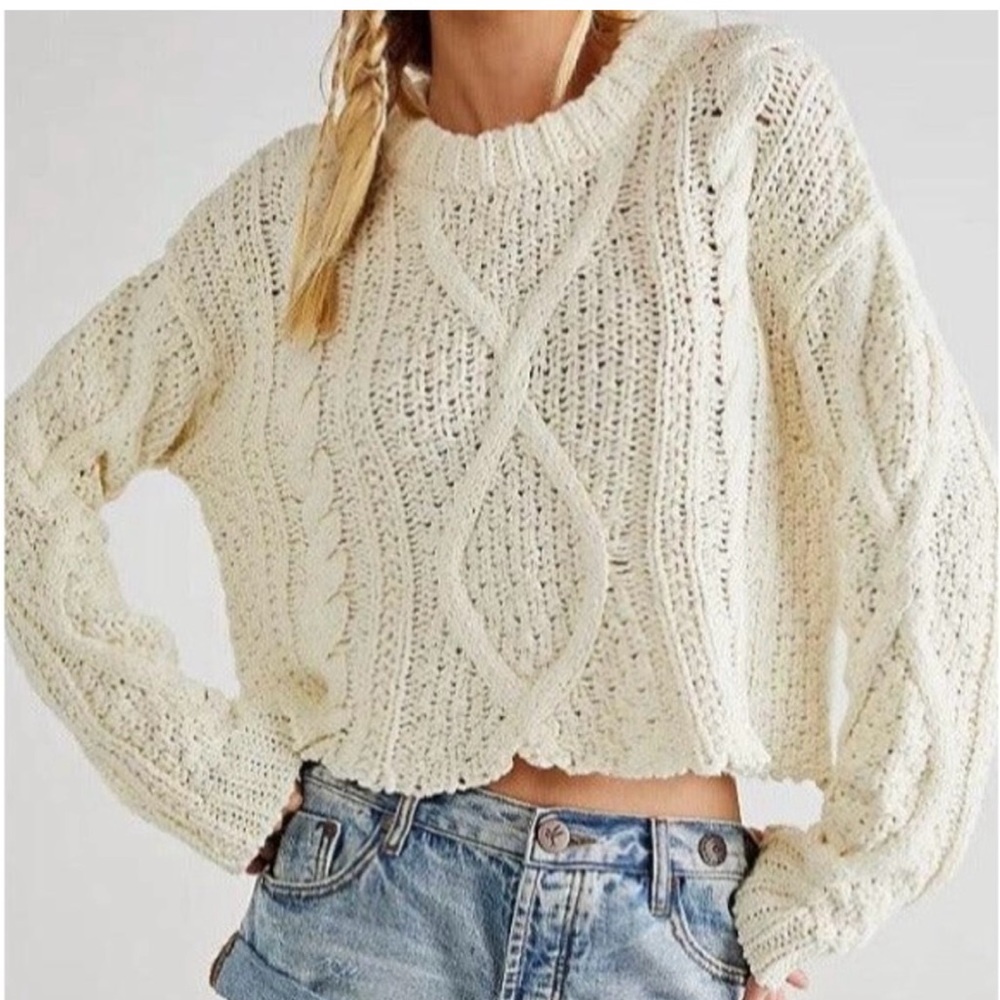 Cozy Cream Cable Knit Sweater